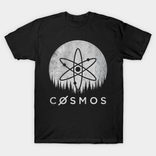 Vintage Cosmos Crypto ATOM Coin To The Moon Token Cryptocurrency Wallet HODL Birthday Gift For Men Women T-Shirt T-Shirt